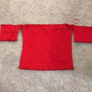 Red tube top